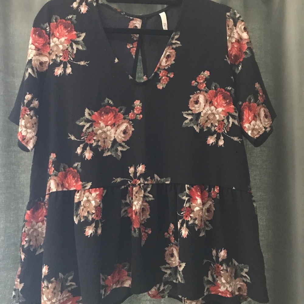 ModCloth floral blouse